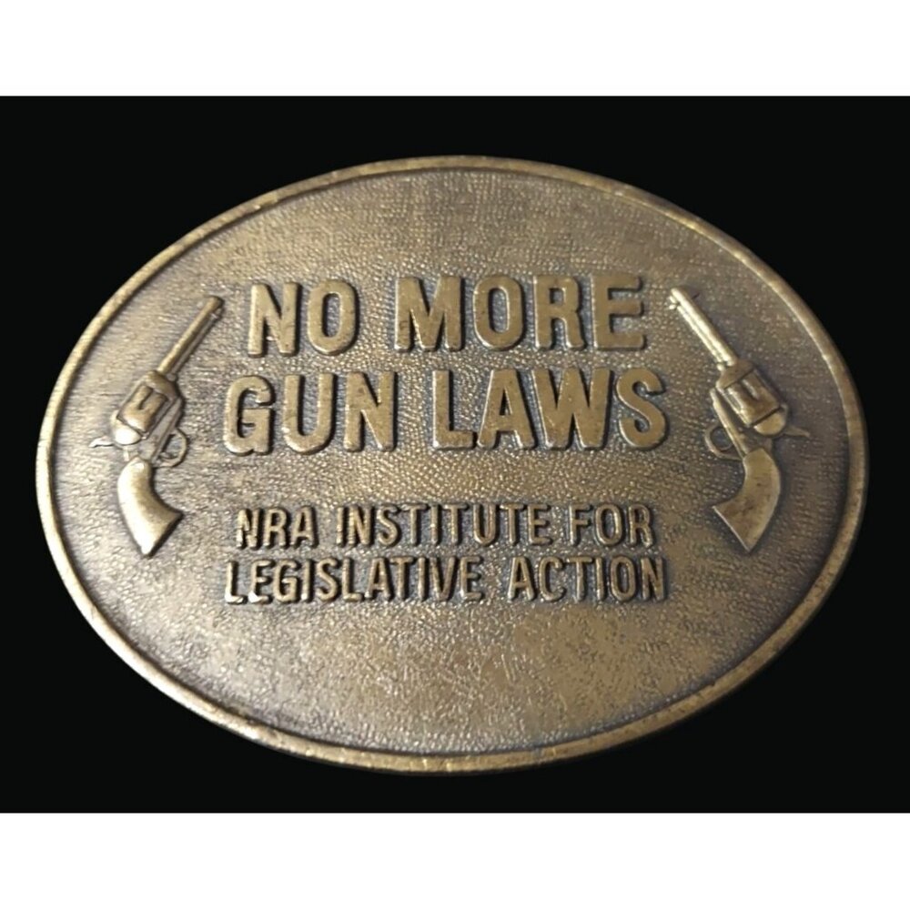 Vintage Brass National Rifle Association Brass NRA Belt Buckle S03 P